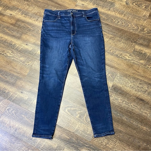 American Eagle Outfitters Denim - American Eagle Jeans Super Hi Rise Jegging Next Level Stretch Women Size 18 Blue